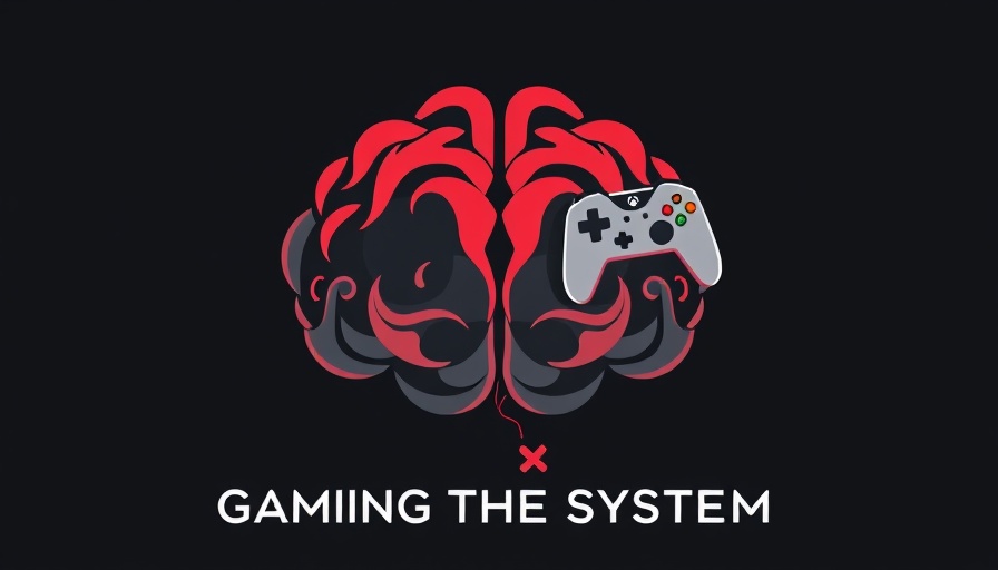 Gaming Addiction for Parents: Brain with gaming controllers illustration.