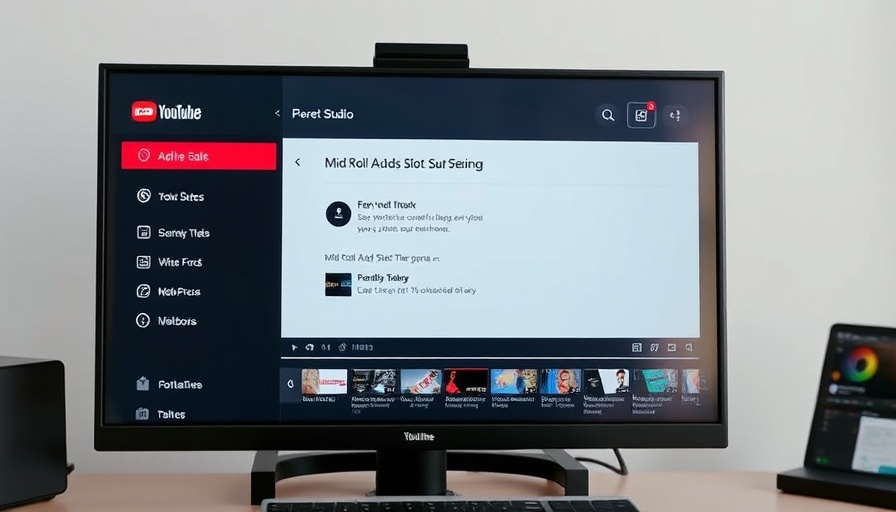 YouTube Studio mid-roll ad slot settings interface.