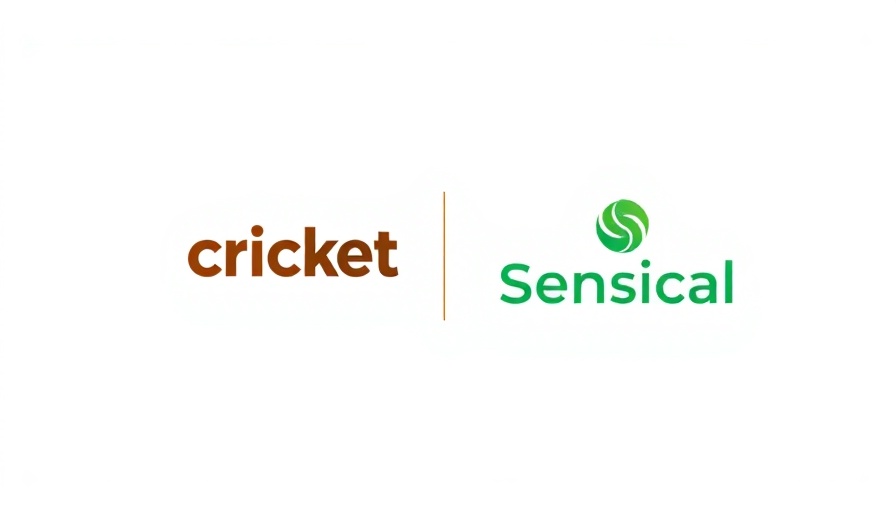 Cricket Media and Sensical logos on white background.