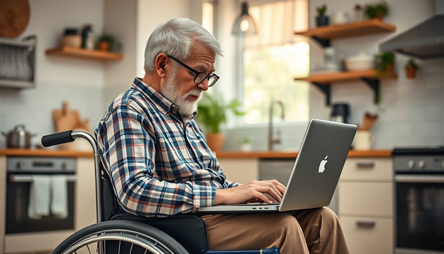 Telework employment challenges for older workers in a home kitchen setting.