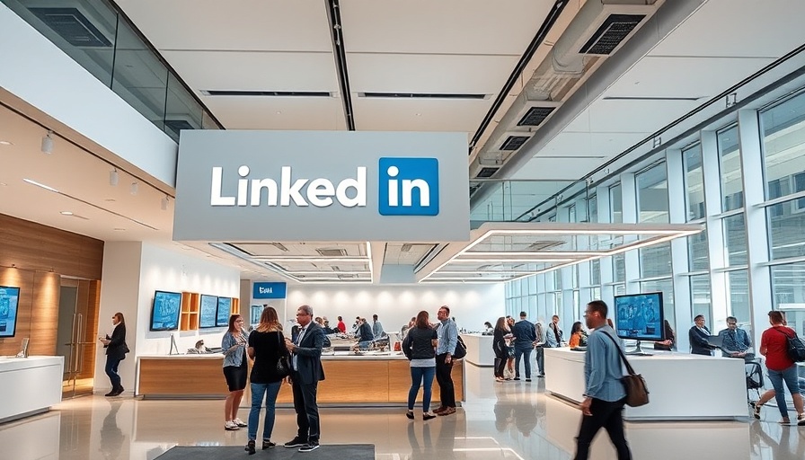 Modern LinkedIn Experience Center in London with sleek interior design.