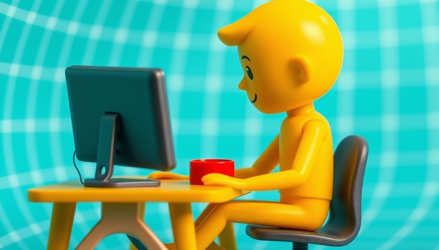 Toy figure at desk, AI transparency and trade secrets concept