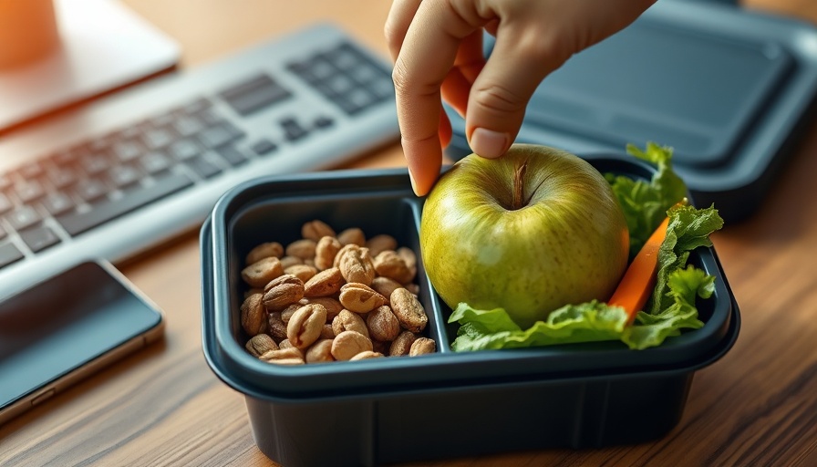 Healthy lunchbox on office desk; Why is my boss telling me not to eat lunch at my desk.