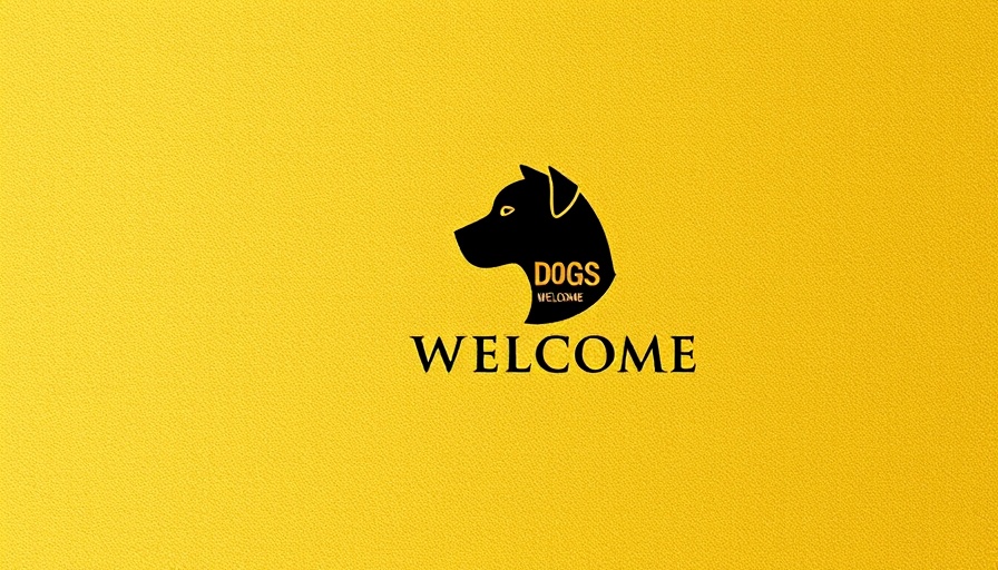 Badge design for dog-friendly accommodations.