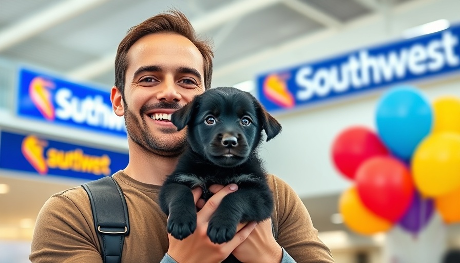 Southwest Airlines pet-friendly policy event at airport.