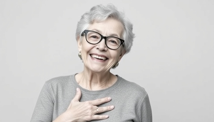 Mindfulness support for highly stressed people: Joyful older woman