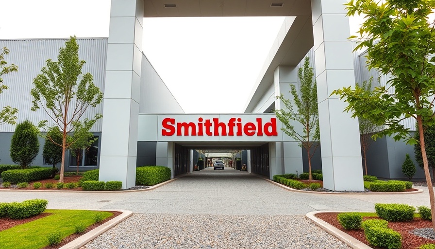 Entrance of Smithfield North Facility amidst Canada's U.S. pork import suspension.