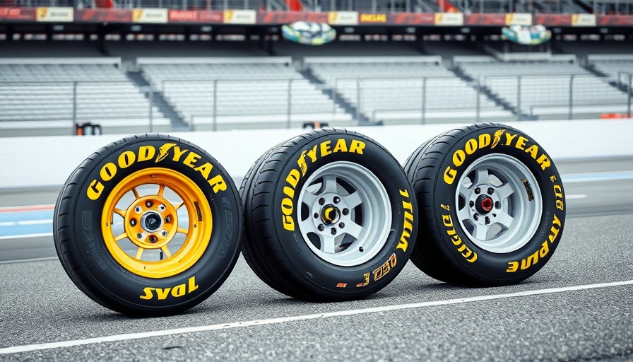 NASCAR tire strategy demonstrated with Goodyear race tires.