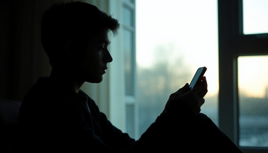 Silhouetted person near window illustrating benefits of limiting screen time for mental health.