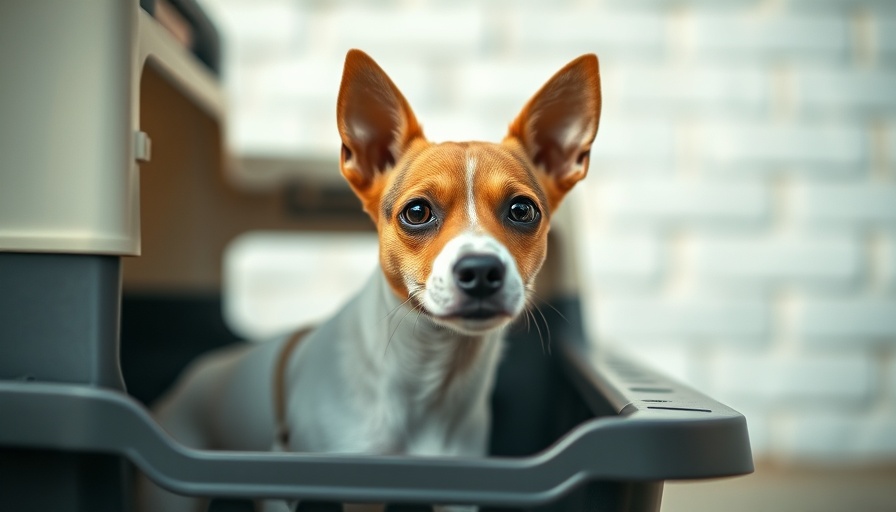 Dog in carrier illustrating airline pet policies for holiday travel.