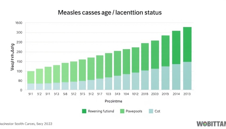 Measles vaccination coverage in Europe chart with age groups.