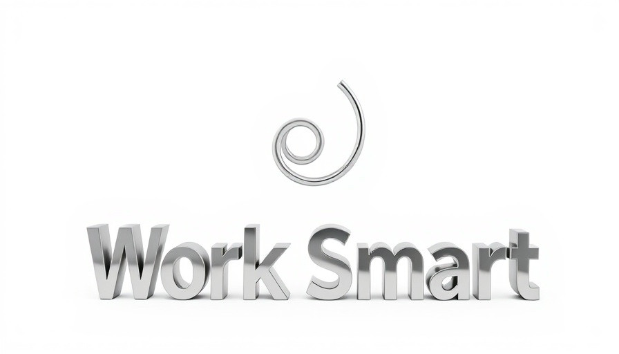 Sleek metal sculpture with 'Work Smart' text for dopamine strategies.