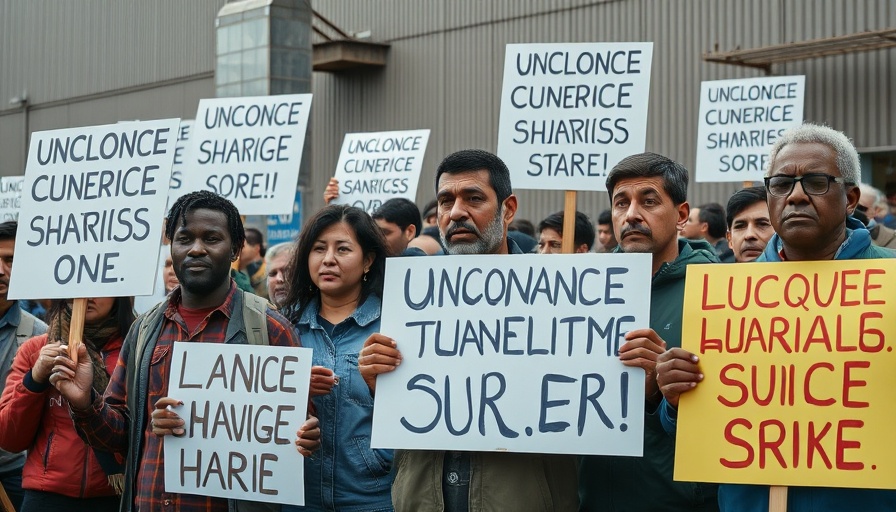 Workers advocating for Unemployment Benefits for Striking Workers.