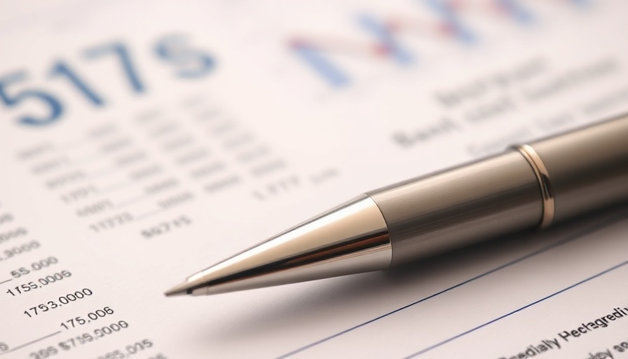 Business bank statement close-up with a pen on papers, detailed financial data.