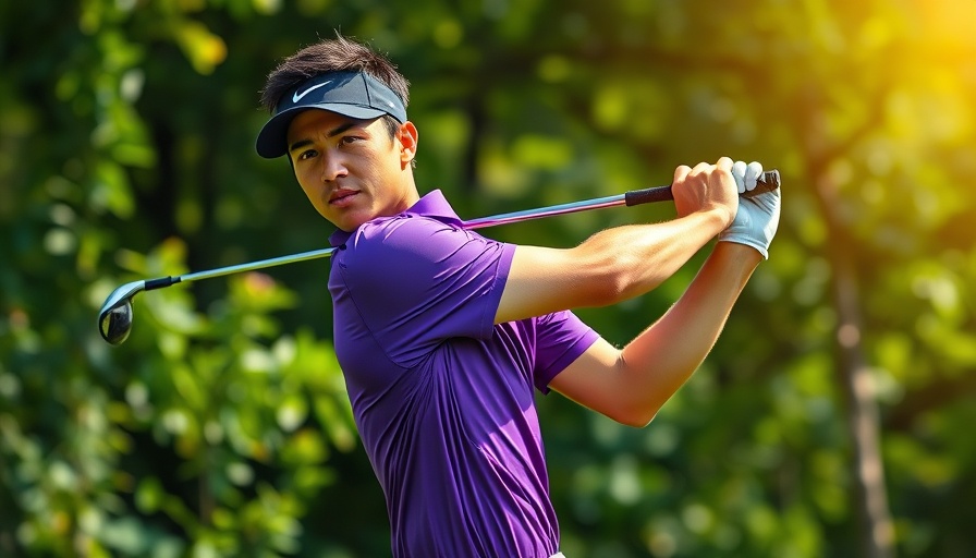 Focused golfer swinging club during tournament, 2025 Masters betting odds.
