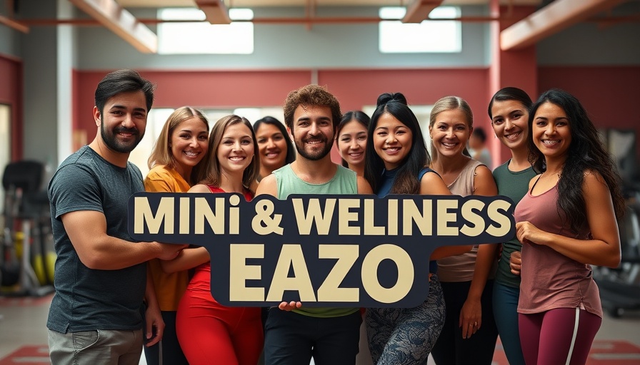 Mini Health and Wellness Expo group photo with smiling participants.