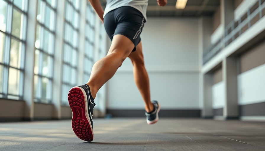 Dynamic shot of jogger's legs showcasing exercise effects on heart health
