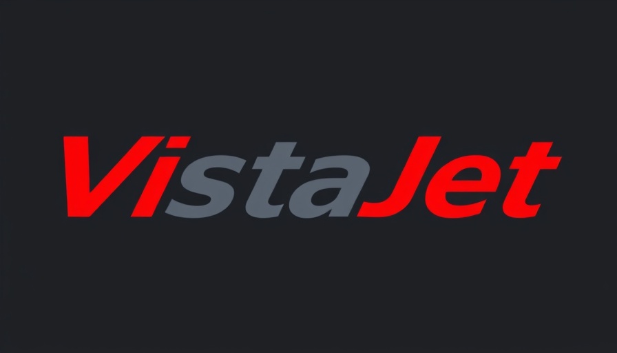 VistaJet logo with bold red and grey text.