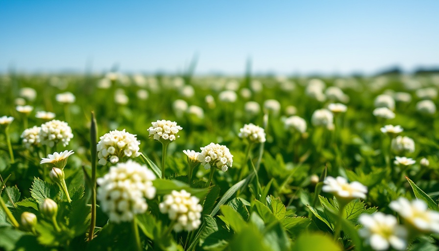 Groningen fields filled with clover, representing the 1001ha campaign.