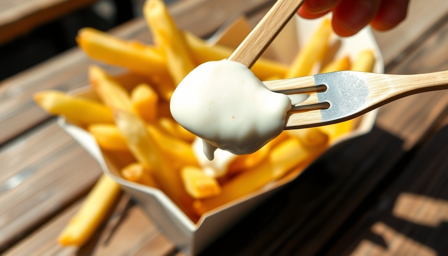 Belgian fries with creamy sauce showcase Belgian potato processors market trends.