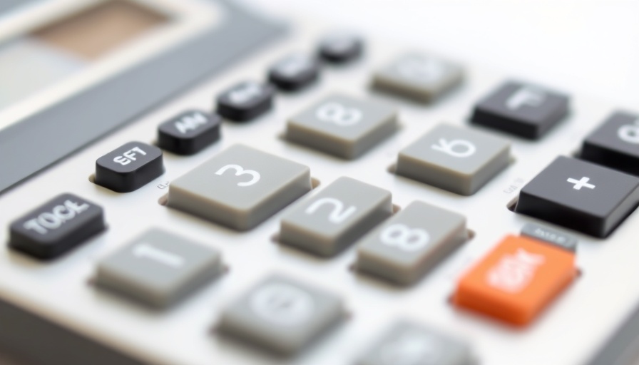 Classic calculator close-up for new GGZ rates 2026 discussion.