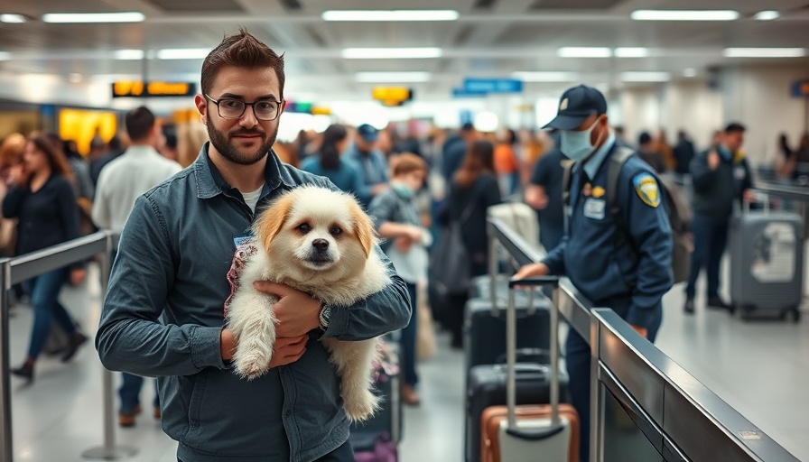 TSA warning about traveling with pets at airport security checkpoint