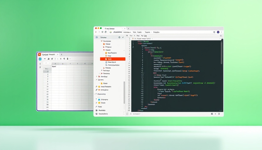 Apps Script for Google Sheets interface and editor on green background.