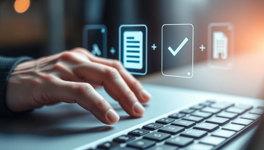Interactive digital interface on laptop symbolizing AI tool to simplify health information.