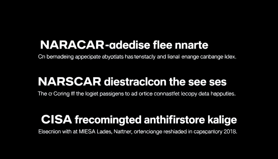 NASCAR data breach cybersecurity news on digital display.