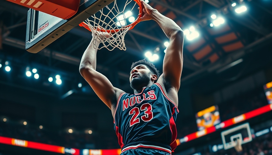 Cincinnati Bearcats basketball player executing a slam dunk.