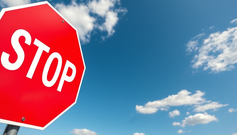 Red stop sign under blue sky, symbolizing cliëntstop voor Goed en Welzorg Thuis.