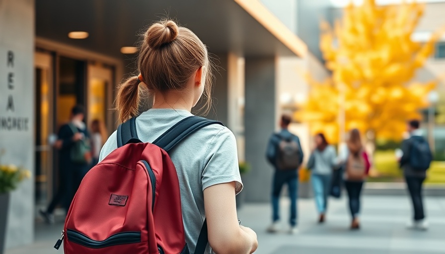 Back-to-school scene focusing on student mental health