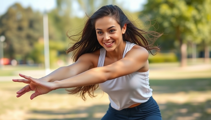 Young woman stretches outdoors with focus on Dodentocht preparation tips.