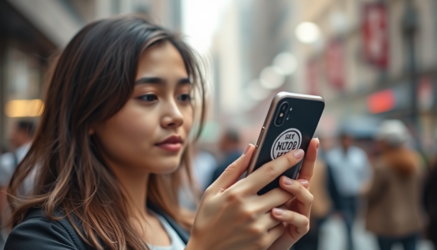 Protester holding phone with message, Online Safety Act implications