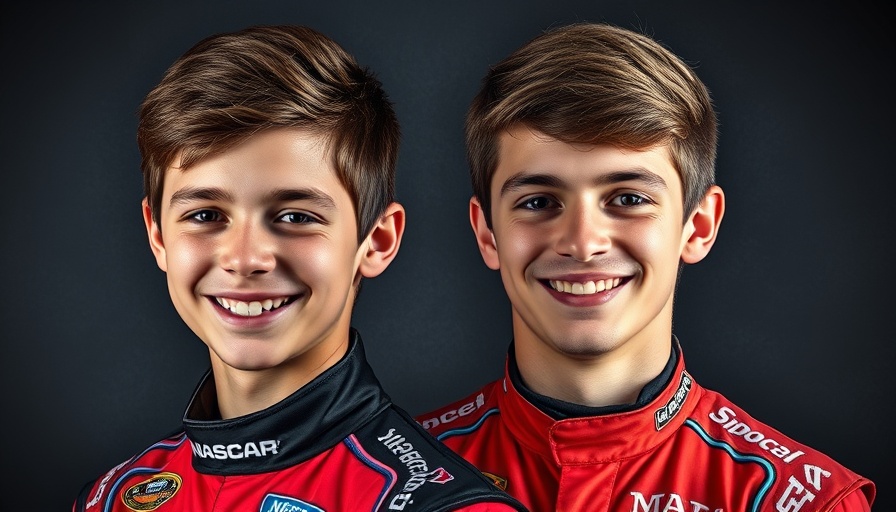 NASCAR Midseason Prospect List: young drivers in digital portraits.