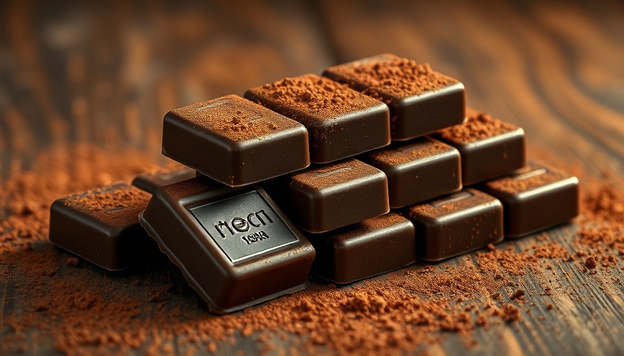 Close-up of chocolate bars possibly harmful for dogs, highlighting long-term effects of dogs eating chocolate.