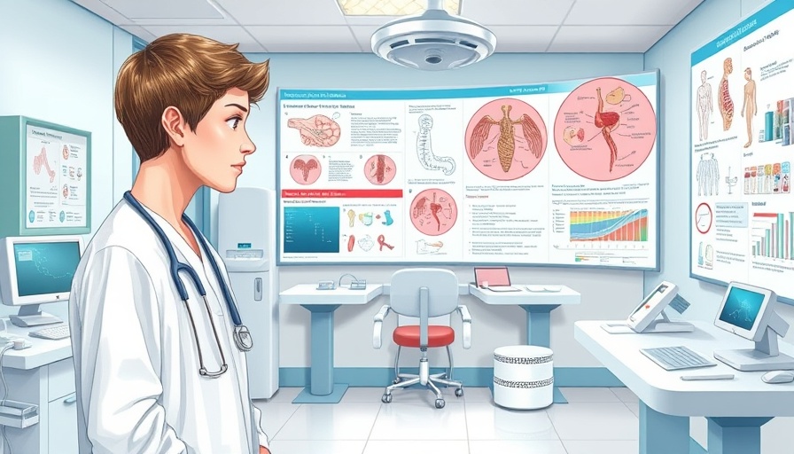 Educational illustration on mucoviscidose symptoms recognition.
