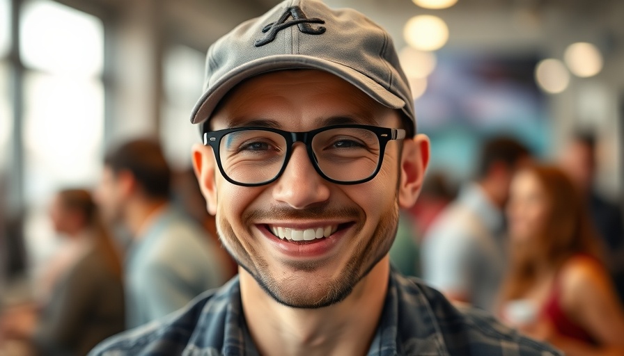 Man with glasses and cap smiling indoors, related to NASCAR All-Star Race Moving to Dover.