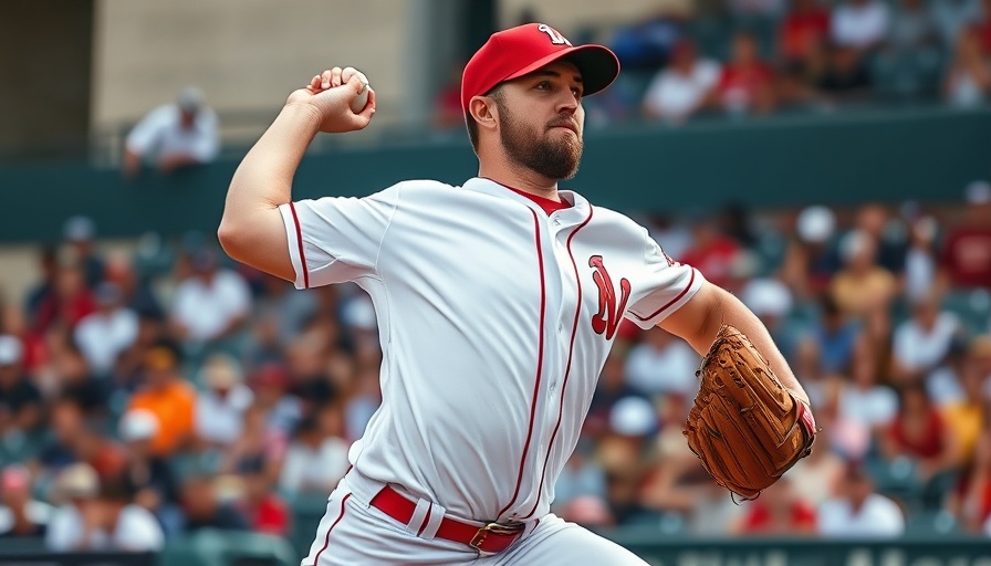 Baseball pitcher Brandon Young in action during a game.