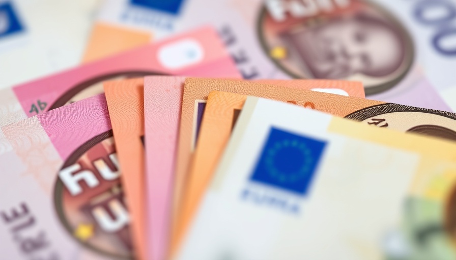 Euro banknotes close-up, relevant to Dairy Farming Regulations.