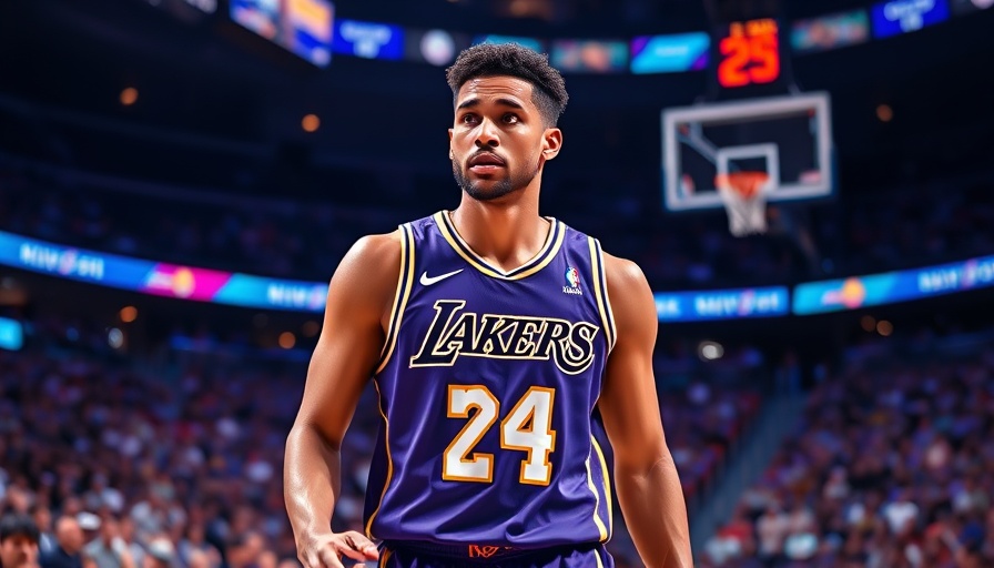 NBA summer predictions 2025: Basketball player in Lakers jersey on the court.
