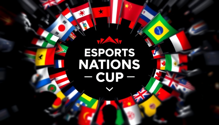 Vibrant Esports Nations Cup logo with international flags