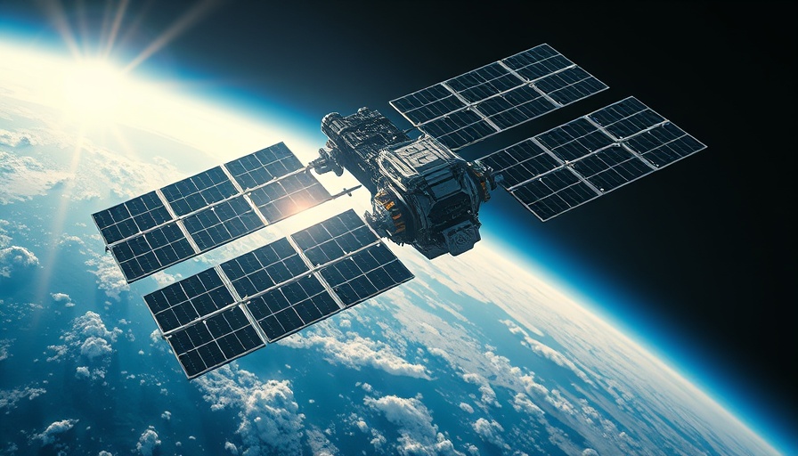 Futuristic solar satellite orbiting Earth for Europe's energy
