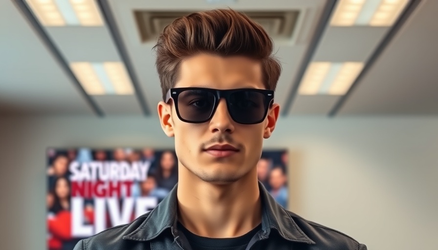 Young man at SNL set, toxic workplace reflection.
