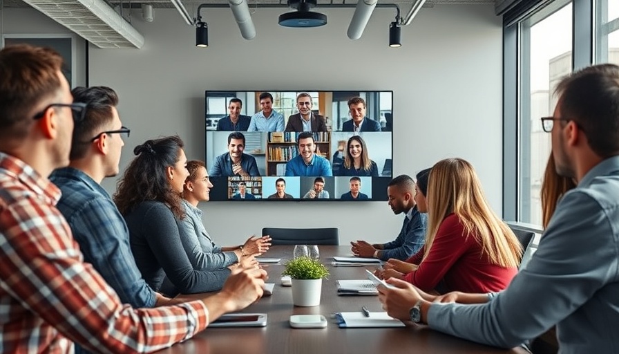 Modern office with diverse team using inclusive hybrid work toolkit.