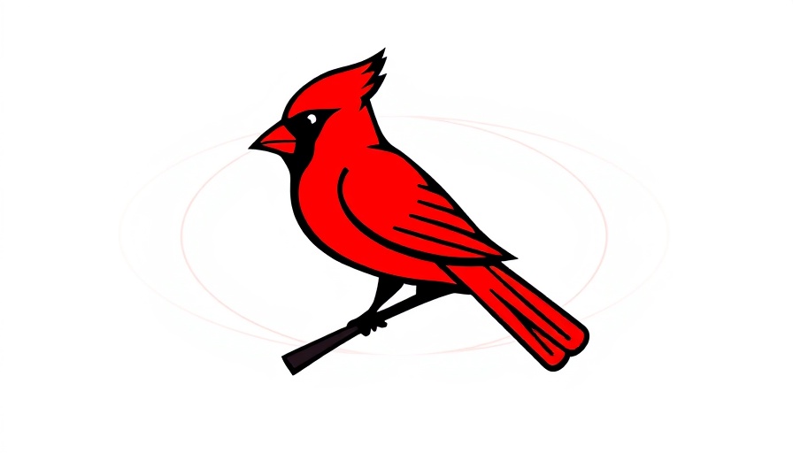 Stylized cardinal logo for Women's Golf Season Kickoff