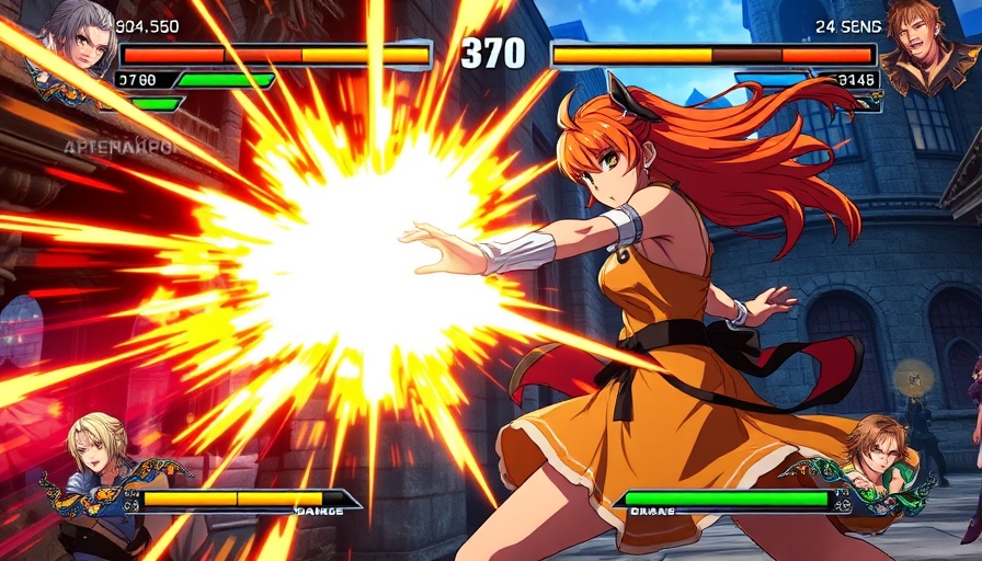 Anime battle scene with powerful attack and glowing effects.