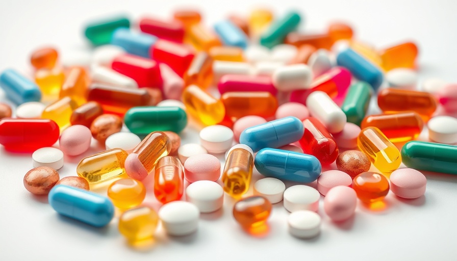 Colorful capsules and tablets for neuropathic pain relief on white background.