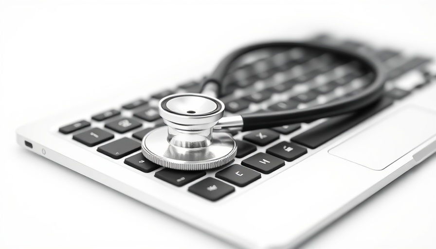 Stethoscope on keyboard symbolizing enhanced tracking of respiratory infections.