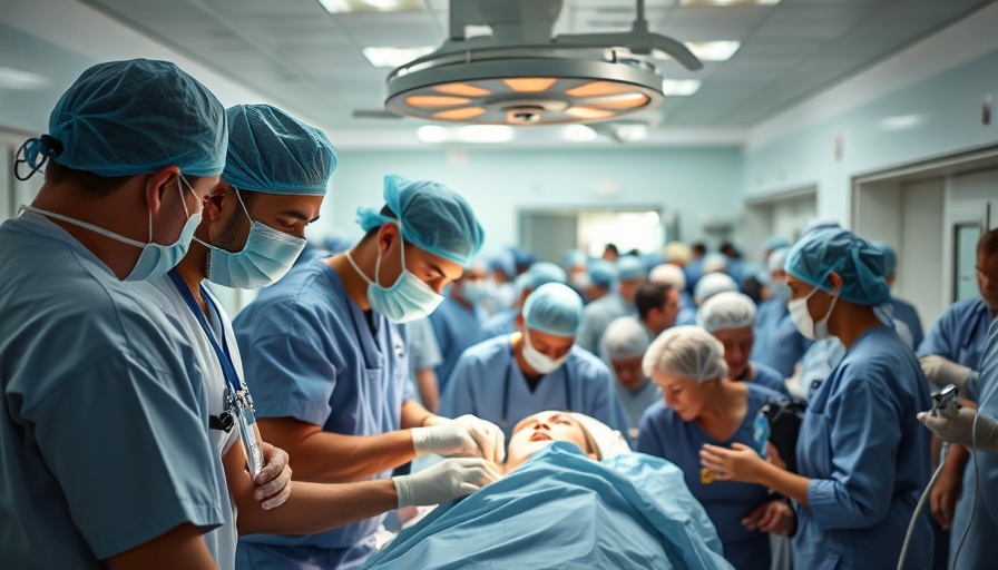 Medical team treating patients amid Gaza genocide crisis.